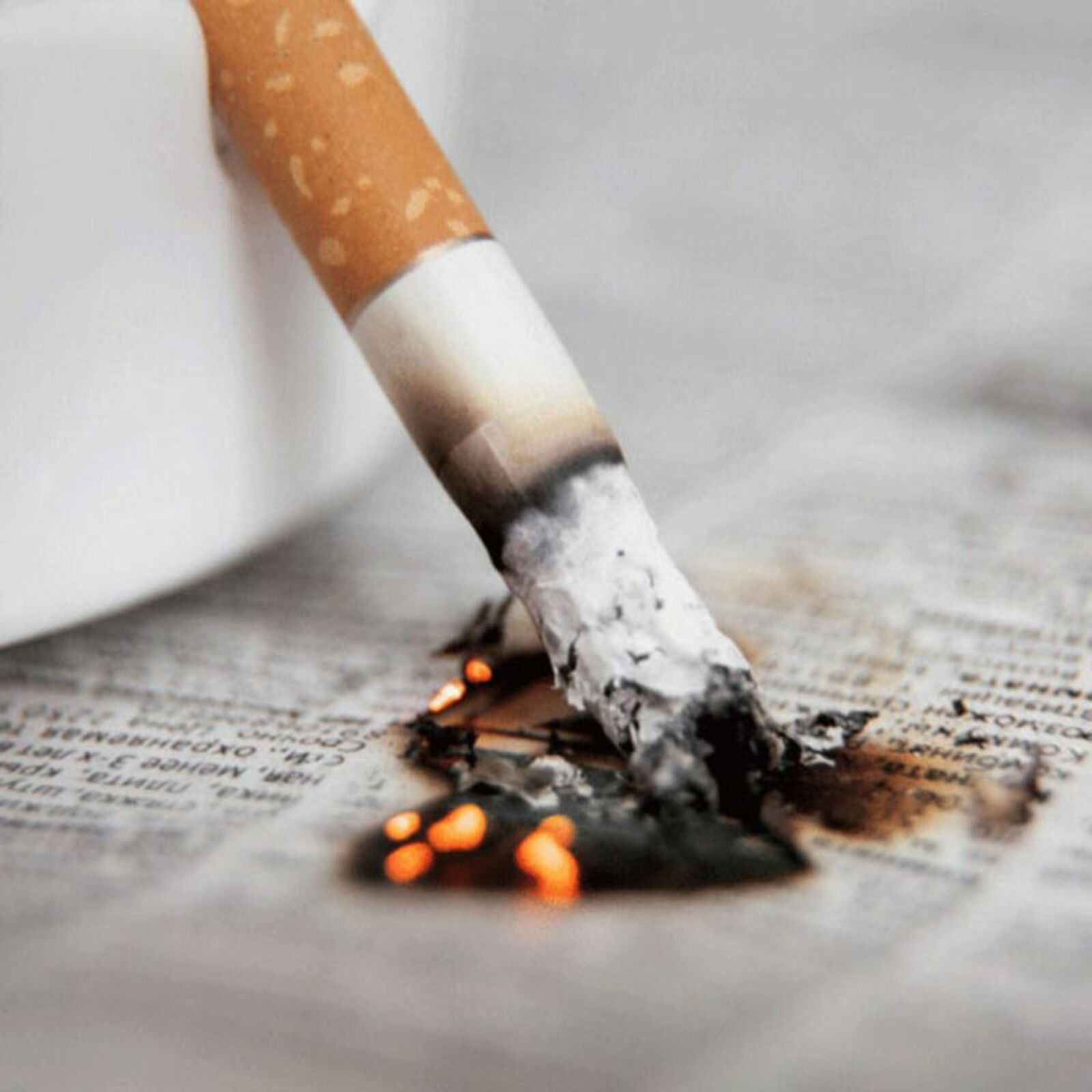 Курение может стать причиной пожара