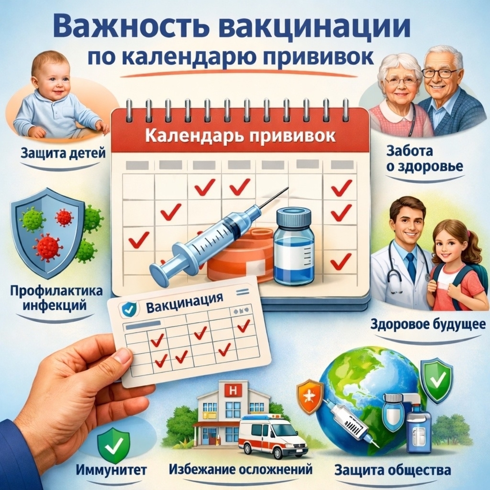 Прививки по календарю прививок: почему нельзя пропускать